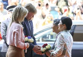 Japan's imperial couple visit children's cancer hospital in Utrecht