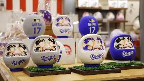 "Daruma" dolls representing Dodgers star Ohtani
