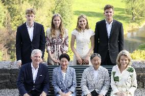 Japan emperor, empress in Belgium