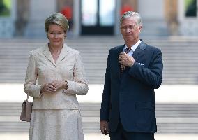 Japan emperor, empress in Brussels