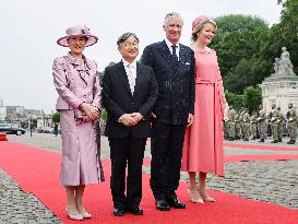 Japan emperor, empress in Brussels