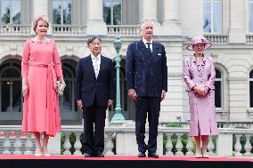Japan emperor, empress in Brussels