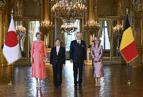 Japan emperor, empress in Brussels