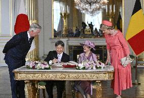 Japan emperor, empress in Brussels