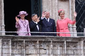 Japan emperor, empress in Brussels