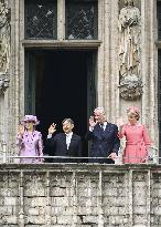 Japan emperor, empress in Brussels