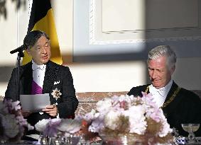 Japan emperor, empress in Brussels