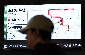 Powerful earthquake hits northeastern Japan