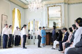 Japan emperor, empress in Brussels