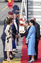 Japan's imperial couple leave Belgium