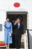 Japan's imperial couple leave Belgium