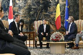 Japan's emperor in Brussels