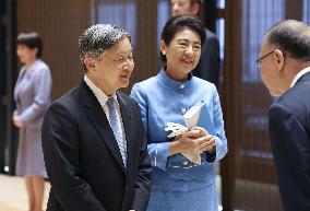 Emperor, empress return home