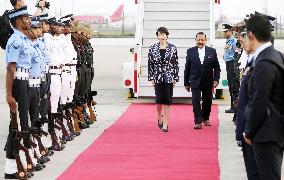 Japan PM Takaichi arrives in India