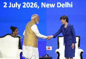 Japan PM Takaichi attends economic forum in New Delhi