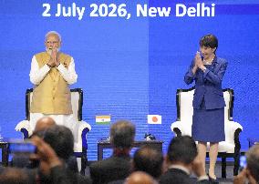 Japan PM Takaichi attends economic forum in New Delhi