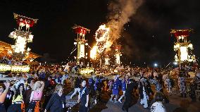 Lantern festival in central Japan town