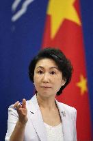 Chinese Foreign Ministry spokeswoman
