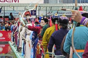 Naadam sport festival in Mongolia