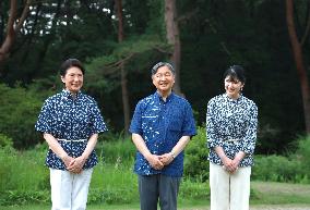 Japan imperial family at villa in Tochigi Pref.