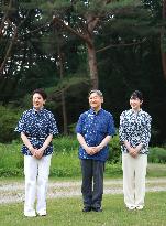Japan imperial family at villa in Tochigi Pref.