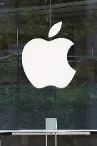 Apple Store sign and logo