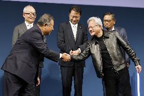 Nvidia CEO Huang in Tokyo