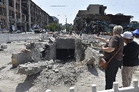 Russian missile attacks on Kyiv