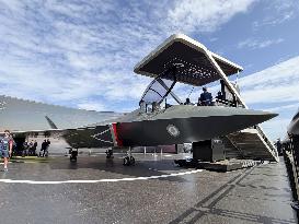 Japan's next-generation fighter on display at airshow in Britain