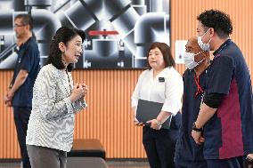 Crown princess Kiko visits quake-hit Wajima
