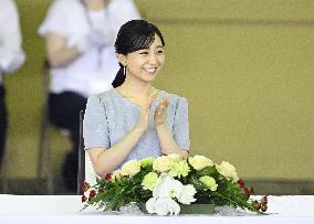 Princess Kako at high school equestrian competition