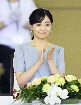 Princess Kako at high school equestrian competition