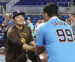 Baseball: Marlins' Rintaro Sasaki