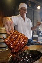 Eel-eating day in Japan
