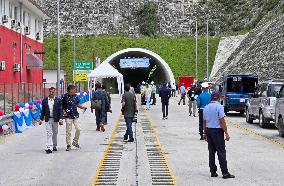 Nepal's first mountain road tunnel