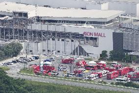 Aftermath of strong earthquake in Kumamoto Pref.