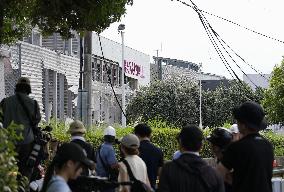 Aftermath of strong earthquake in Kumamoto Pref.