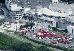 Aftermath of strong earthquake in Kumamoto