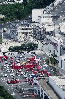 Aftermath of strong earthquake in Kumamoto
