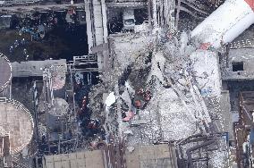 Aftermath of strong earthquake in Kumamoto