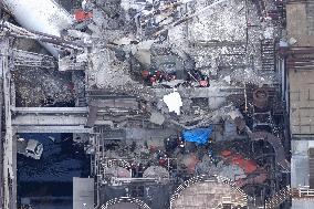 Aftermath of strong earthquake in Kumamoto