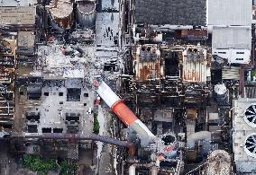 Aftermath of strong earthquake in Kumamoto