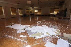 Aftermath of strong earthquake in Kumamoto