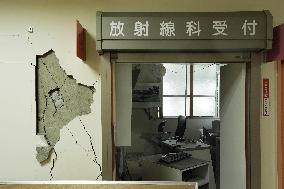 Aftermath of strong earthquake in Kumamoto