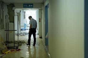 Aftermath of strong earthquake in Kumamoto