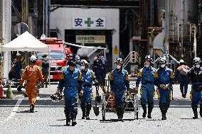 Aftermath of strong earthquake in Kumamoto