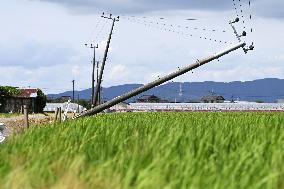 Aftermath of strong earthquake in Kumamoto