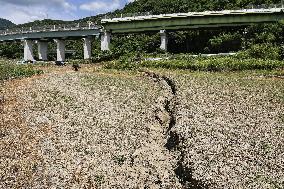 Aftermath of strong earthquake in Kumamoto