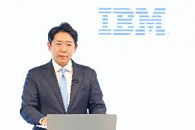 Press Conference on the Change in Leadership at IBM Japan