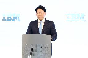 Press Conference on the Change in Leadership at IBM Japan